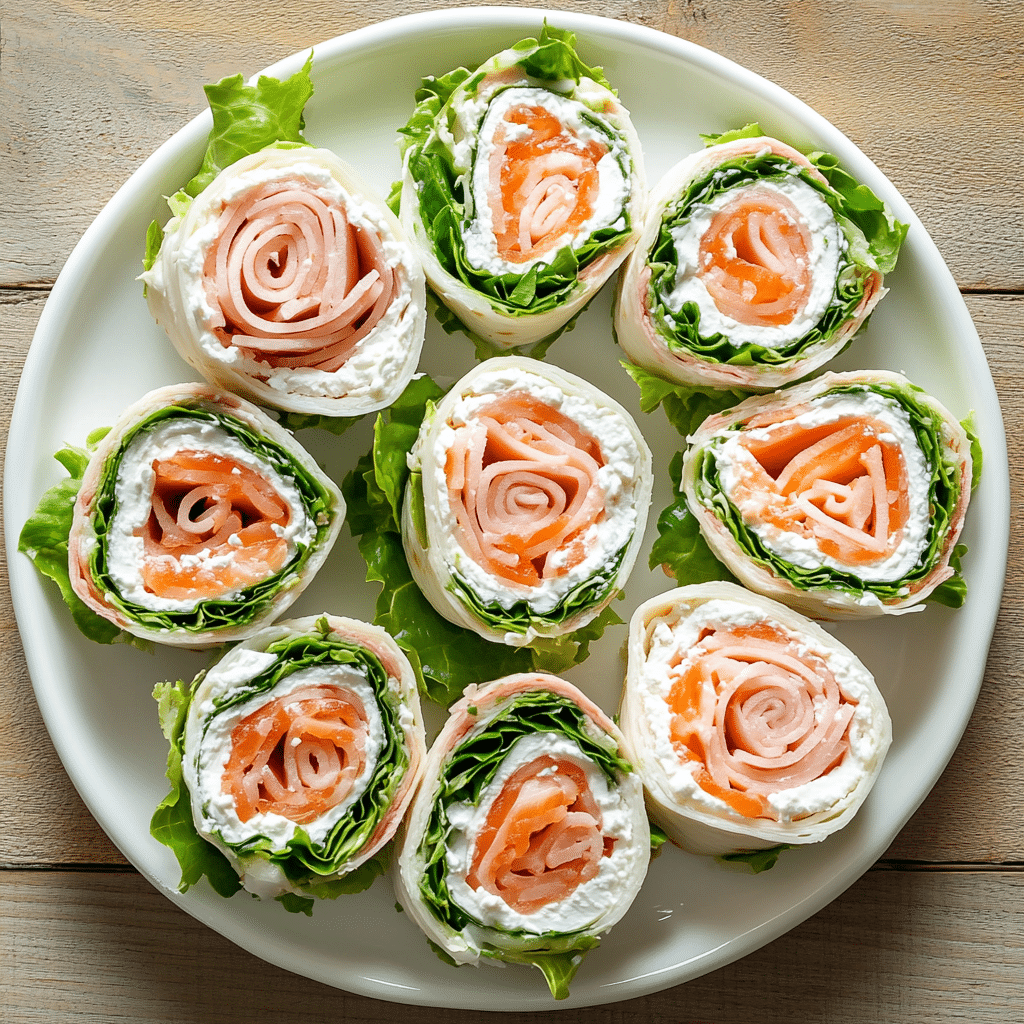 wrap froid apéro tranché fromage saumon jambon