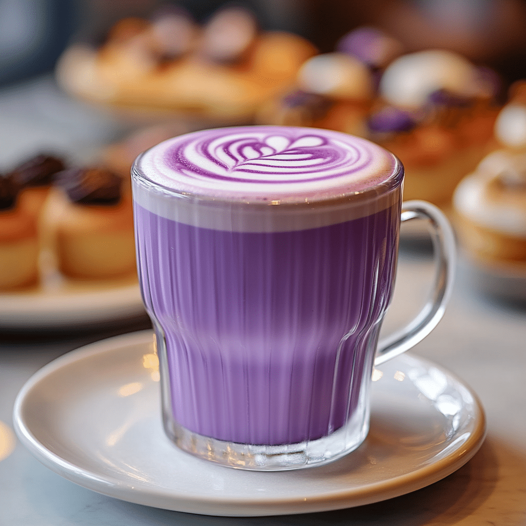 ube latte recette maison esthétique