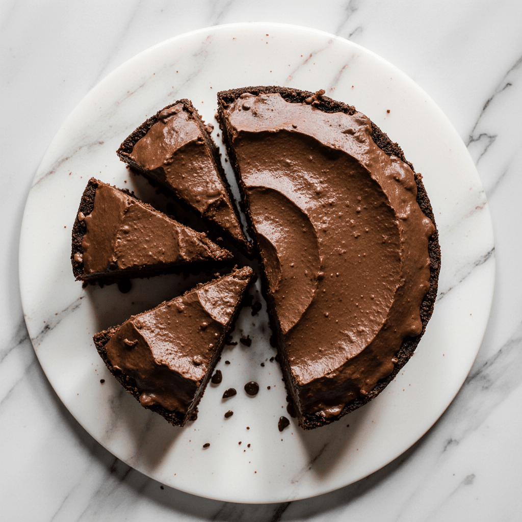 Gâteau mousse au chocolat entier