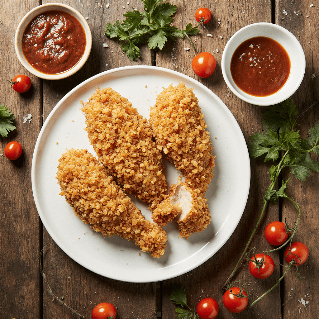 poulet crispy au four doré croustillant