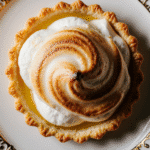 tartelette citron maison sur table rustique