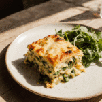 lasagnes aux courgettes dorées au four
