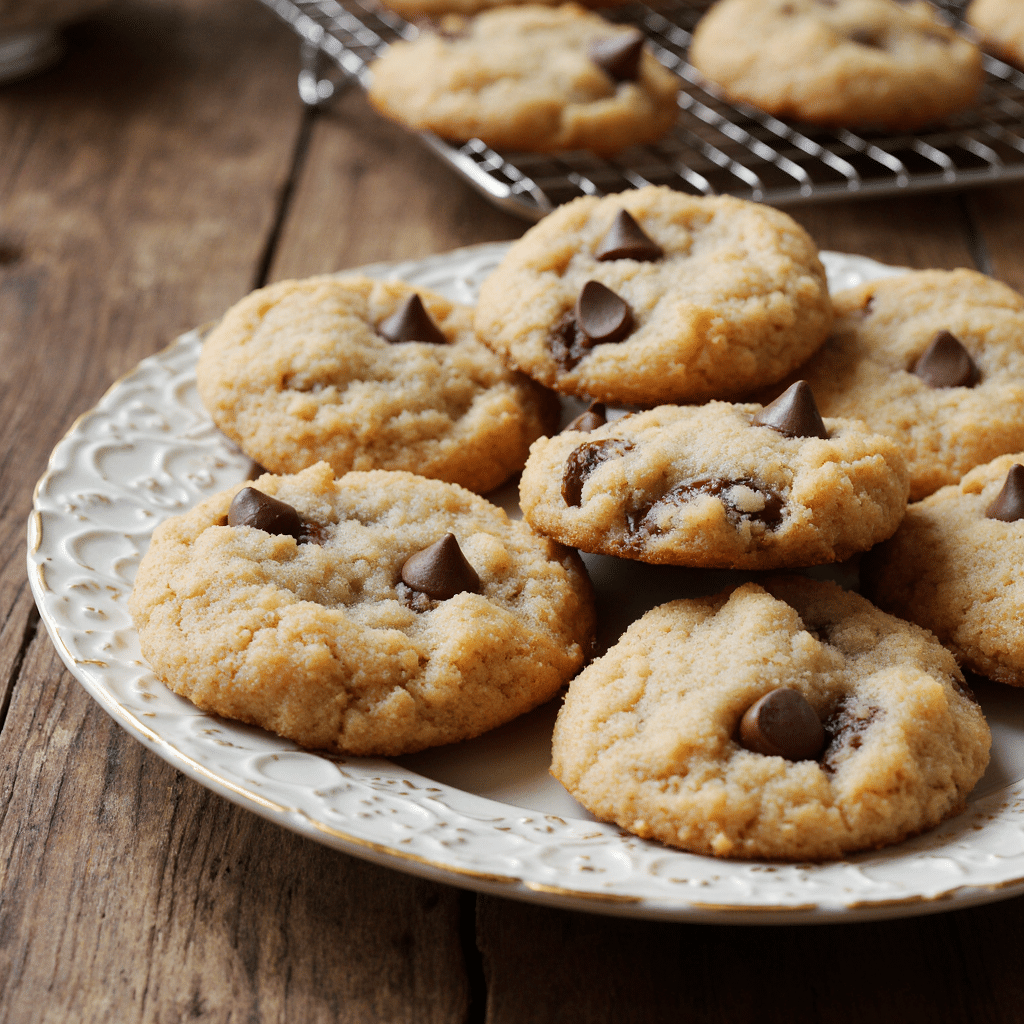Cookies moelleux maison sur une table rustique