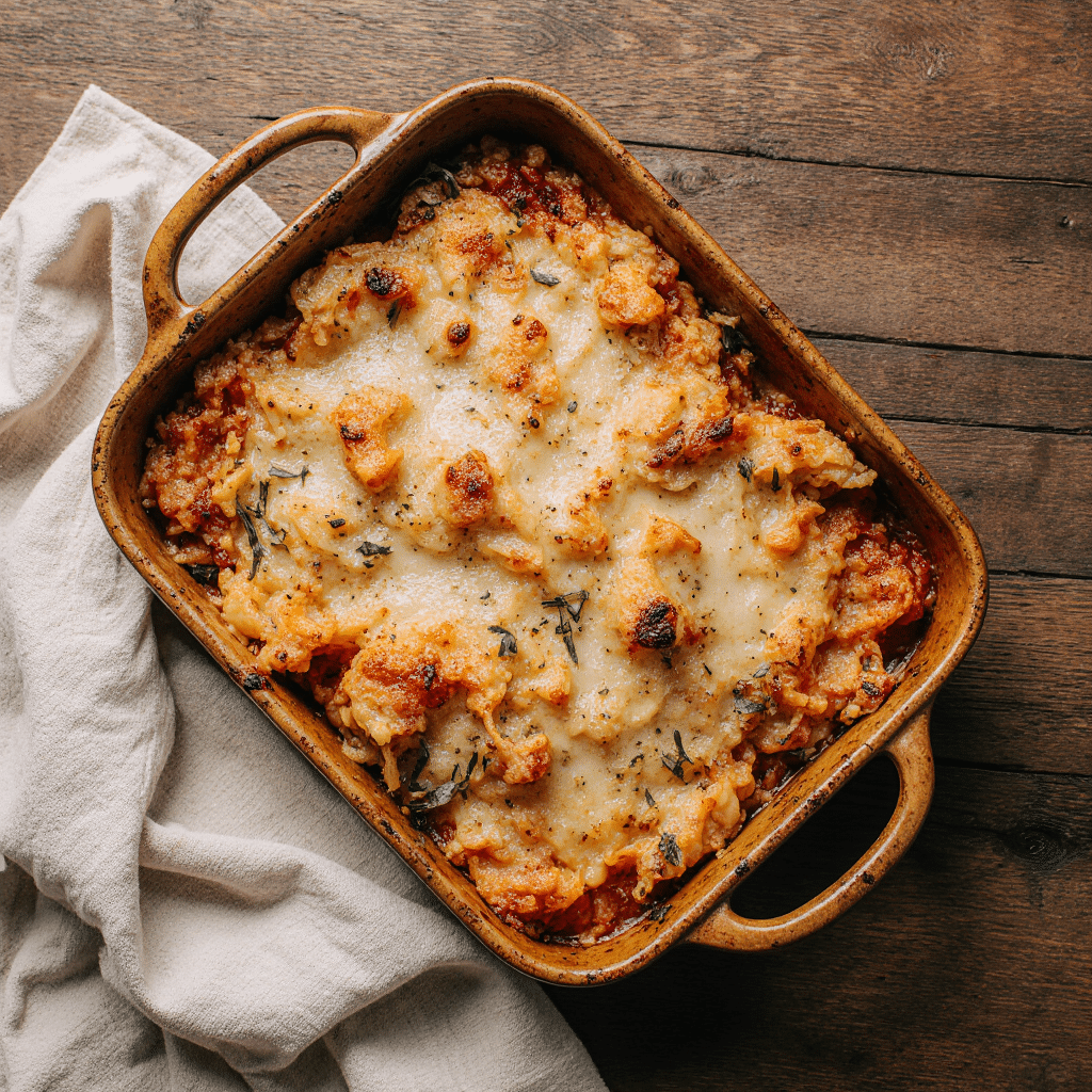 lasagnes aux courgettes dorées au four